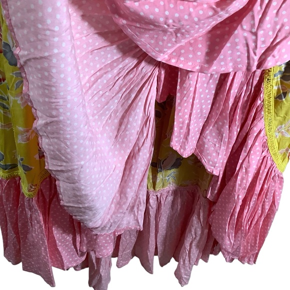 Solitaire Bali Wrap Style Floral High Low Maxi Skirt - Picture 4 of 8